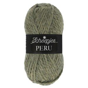Scheepjes Peru vert chasse 100 g fil épais à tricoter alpaga acrylique pour vestes, pulls, bonnet, écharpes etc