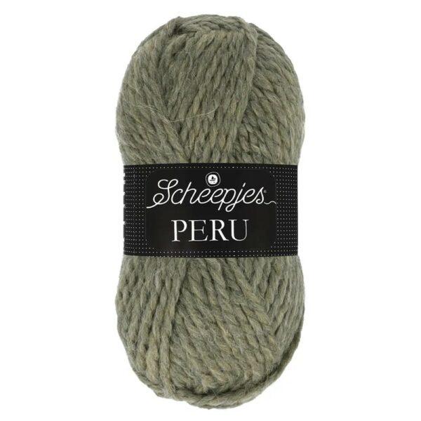Scheepjes Peru vert chasse 100 g fil épais à tricoter alpaga acrylique pour vestes, pulls, bonnet, écharpes etc