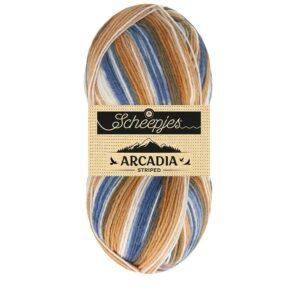 Laine Arcadia SCHEEPJES 910 Timber 75% laine vierge fil à chaussettes, pulls, écharpes et bonnets