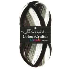 Colour Crafter Parade 100g Grey Blend 408 fil à tricoter,crocheter Scheepjes pour vestes, pulls, bonnet, écharpes etc