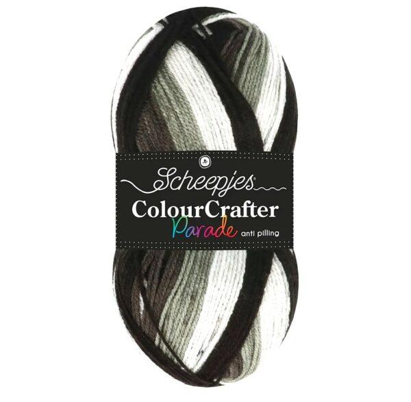 Colour Crafter Parade 100g Grey Blend 408 fil à tricoter,crocheter Scheepjes pour vestes, pulls, bonnet, écharpes etc