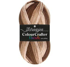 Colour Crafter Parade 100g Brown Blend 409 fil à tricoter,crocheter Scheepjes pour vestes, pulls, bonnet, écharpes etc
