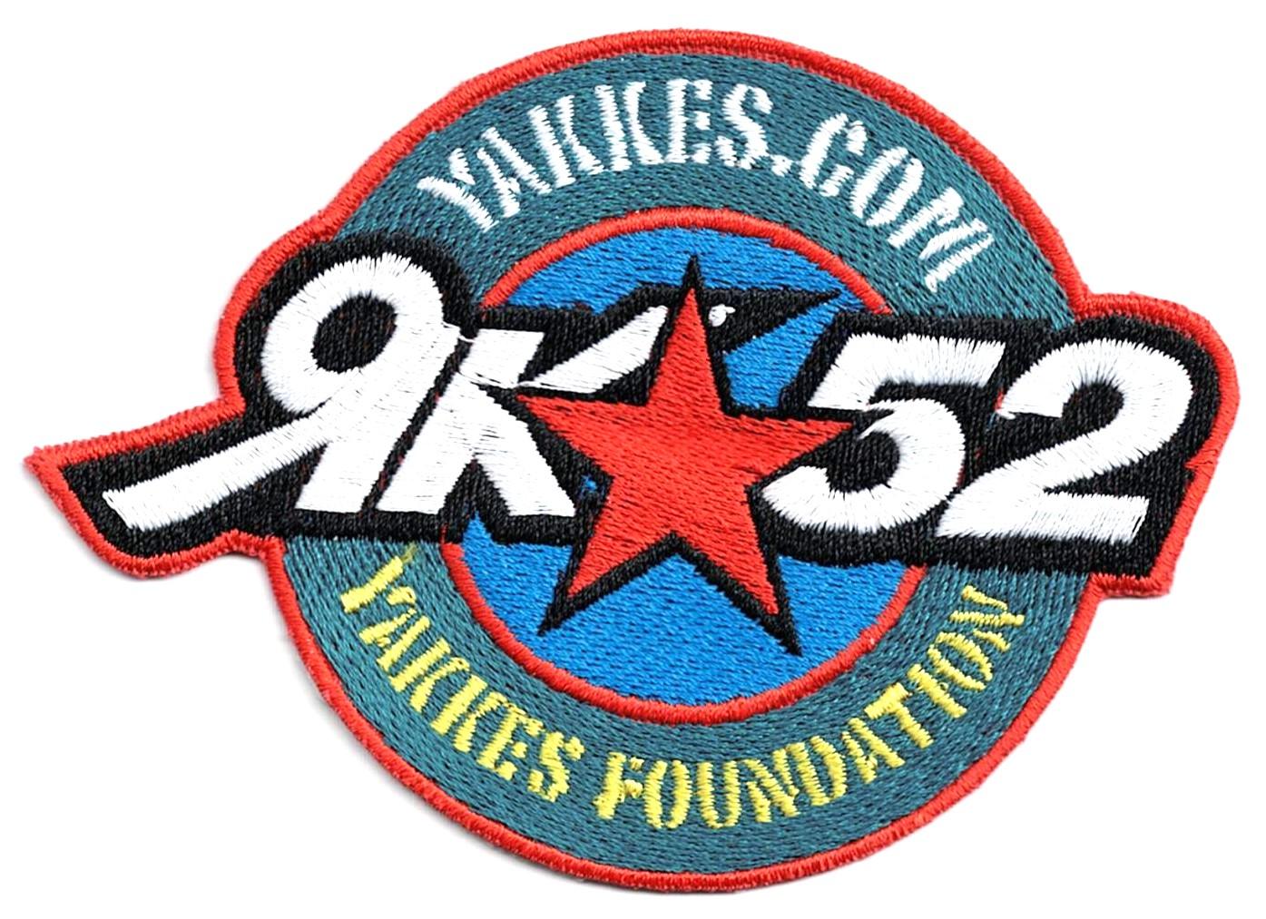 Écusson Thermocollant Aéronautique ou Aviation 9.0cm rond yakkes foundation RK52 vert, rouge, jaune, blanc et bleu