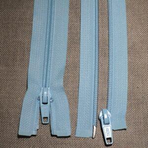 Fermeture spirale séparable 25cm jusqu'à 60cm Bleu Clair 25-30-35-40-45-50-55-60cm