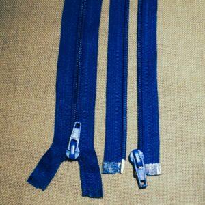 Fermeture spirale séparable 25cm jusqu'à 60cm Bleu Électrique 25-30-35-40-45-50-55-60cm