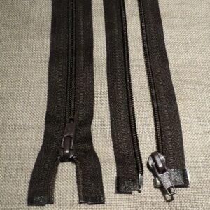 Fermeture spirale séparable 25cm jusqu'à 60cm Marron 25-30-35-40-45-50-55-60cm