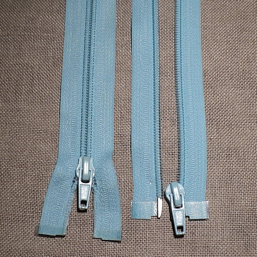 Fermeture spirale séparable 25cm jusqu'à 60cm Turquoise Clair 25-30-35-40-45-50-55-60cm