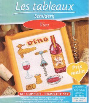 Les vins 20x20cm Aida 7 Kit au point de croix au point compté pour débutant