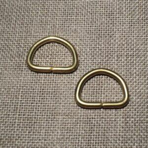 Anneau D ouvert 20mm métal solide 2 pièces doré, Attache sangle, Attache sac
