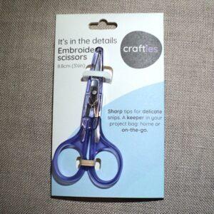 Ciseaux pointu 8.8cm couture, broderie, hardanger, scrapbooking avec couverture de protection