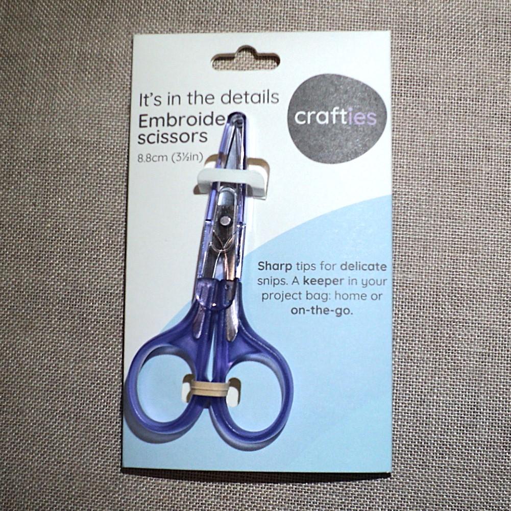 Ciseaux pointu 8.8cm couture, broderie, hardanger, scrapbooking avec couverture de protection