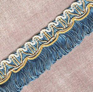 Galon Frange bleu antique 30mm
