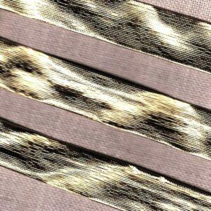 Ruban Biais fantaisie doré 20mm