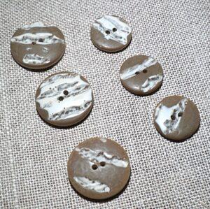 Bouton trench écru beige 17mm22mm blazer, robe, tricot 2-trous