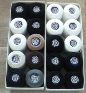 Coton à repriser 10 pièces gamme de couleurs en bobines de 10 grammes