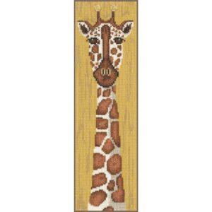 La girafe aida 5.4 Kit au point de croix 9x31cm, au point compté