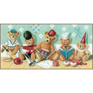 Ours en peluche toile 5.2 Kit au point de croix 35.5x18.5cm, au point compté